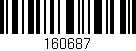 Código de barras (EAN, GTIN, SKU, ISBN): '160687'