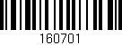 Código de barras (EAN, GTIN, SKU, ISBN): '160701'