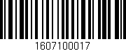 Código de barras (EAN, GTIN, SKU, ISBN): '1607100017'