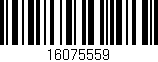 Código de barras (EAN, GTIN, SKU, ISBN): '16075559'