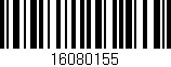 Código de barras (EAN, GTIN, SKU, ISBN): '16080155'