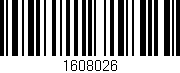 Código de barras (EAN, GTIN, SKU, ISBN): '1608026'