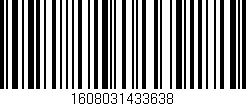 Código de barras (EAN, GTIN, SKU, ISBN): '1608031433638'