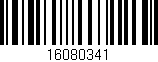 Código de barras (EAN, GTIN, SKU, ISBN): '16080341'