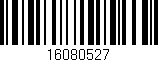 Código de barras (EAN, GTIN, SKU, ISBN): '16080527'
