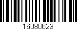Código de barras (EAN, GTIN, SKU, ISBN): '16080623'