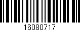 Código de barras (EAN, GTIN, SKU, ISBN): '16080717'