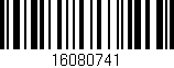 Código de barras (EAN, GTIN, SKU, ISBN): '16080741'