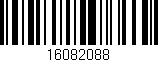 Código de barras (EAN, GTIN, SKU, ISBN): '16082088'