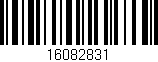 Código de barras (EAN, GTIN, SKU, ISBN): '16082831'