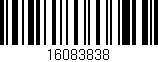 Código de barras (EAN, GTIN, SKU, ISBN): '16083838'