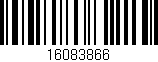 Código de barras (EAN, GTIN, SKU, ISBN): '16083866'