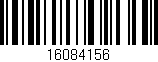 Código de barras (EAN, GTIN, SKU, ISBN): '16084156'