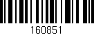 Código de barras (EAN, GTIN, SKU, ISBN): '160851'