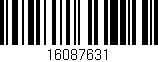 Código de barras (EAN, GTIN, SKU, ISBN): '16087631'