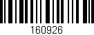Código de barras (EAN, GTIN, SKU, ISBN): '160926'