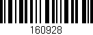 Código de barras (EAN, GTIN, SKU, ISBN): '160928'