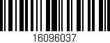 Código de barras (EAN, GTIN, SKU, ISBN): '16096037'
