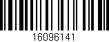 Código de barras (EAN, GTIN, SKU, ISBN): '16096141'