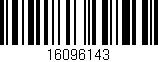 Código de barras (EAN, GTIN, SKU, ISBN): '16096143'