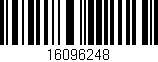 Código de barras (EAN, GTIN, SKU, ISBN): '16096248'