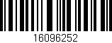 Código de barras (EAN, GTIN, SKU, ISBN): '16096252'