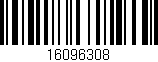 Código de barras (EAN, GTIN, SKU, ISBN): '16096308'