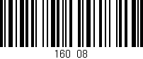 Código de barras (EAN, GTIN, SKU, ISBN): '160/08'