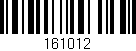 Código de barras (EAN, GTIN, SKU, ISBN): '161012'