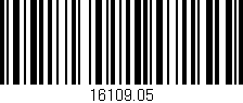 Código de barras (EAN, GTIN, SKU, ISBN): '16109.05'