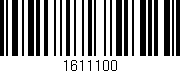 Código de barras (EAN, GTIN, SKU, ISBN): '1611100'