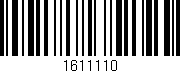 Código de barras (EAN, GTIN, SKU, ISBN): '1611110'