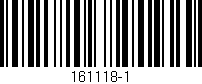 Código de barras (EAN, GTIN, SKU, ISBN): '161118-1'