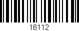 Código de barras (EAN, GTIN, SKU, ISBN): '16112'