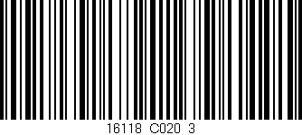 Código de barras (EAN, GTIN, SKU, ISBN): '16118_C020_3'