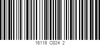 Código de barras (EAN, GTIN, SKU, ISBN): '16118_C024_2'
