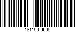 Código de barras (EAN, GTIN, SKU, ISBN): '161193-0009'
