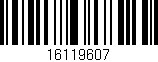 Código de barras (EAN, GTIN, SKU, ISBN): '16119607'