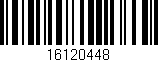 Código de barras (EAN, GTIN, SKU, ISBN): '16120448'
