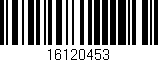 Código de barras (EAN, GTIN, SKU, ISBN): '16120453'