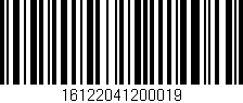 Código de barras (EAN, GTIN, SKU, ISBN): '16122041200019'