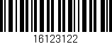 Código de barras (EAN, GTIN, SKU, ISBN): '16123122'