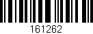 Código de barras (EAN, GTIN, SKU, ISBN): '161262'