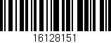 Código de barras (EAN, GTIN, SKU, ISBN): '16128151'