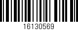 Código de barras (EAN, GTIN, SKU, ISBN): '16130569'