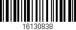 Código de barras (EAN, GTIN, SKU, ISBN): '16130838'