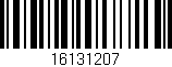 Código de barras (EAN, GTIN, SKU, ISBN): '16131207'