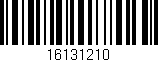 Código de barras (EAN, GTIN, SKU, ISBN): '16131210'