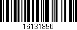 Código de barras (EAN, GTIN, SKU, ISBN): '16131896'
