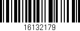 Código de barras (EAN, GTIN, SKU, ISBN): '16132179'